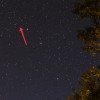 Ar sarkanu bultu norādīta zvaigzne HD 118203 Lielā Lāča zvaigznājā, Foto: Juris Seņņikovs